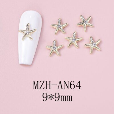 Nail Art Deco Beach Rhinestone Starfish Ocean Themed Charm Y01-MZH-AN64 image 0