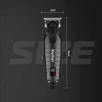 Kemei KM-2293-B Black Clippers Cordless Rechargeable Type-C image 0