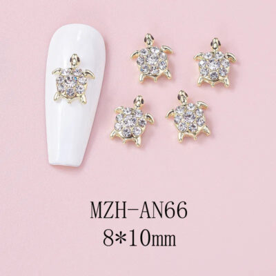 Nail Art Deco Beach Rhinestone Turtle Ocean Themed Charm Y01-MZH-AN66 image 0