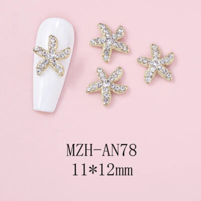 Nail Art Deco Beach Pearl Starfish Ocean Themed Charm Y01-MZH-AN78 image 0