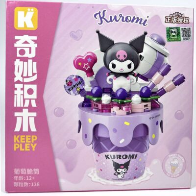Sanrio Kuromi Officially Licensed Ice Cream Cone Building Brick Limited Edition