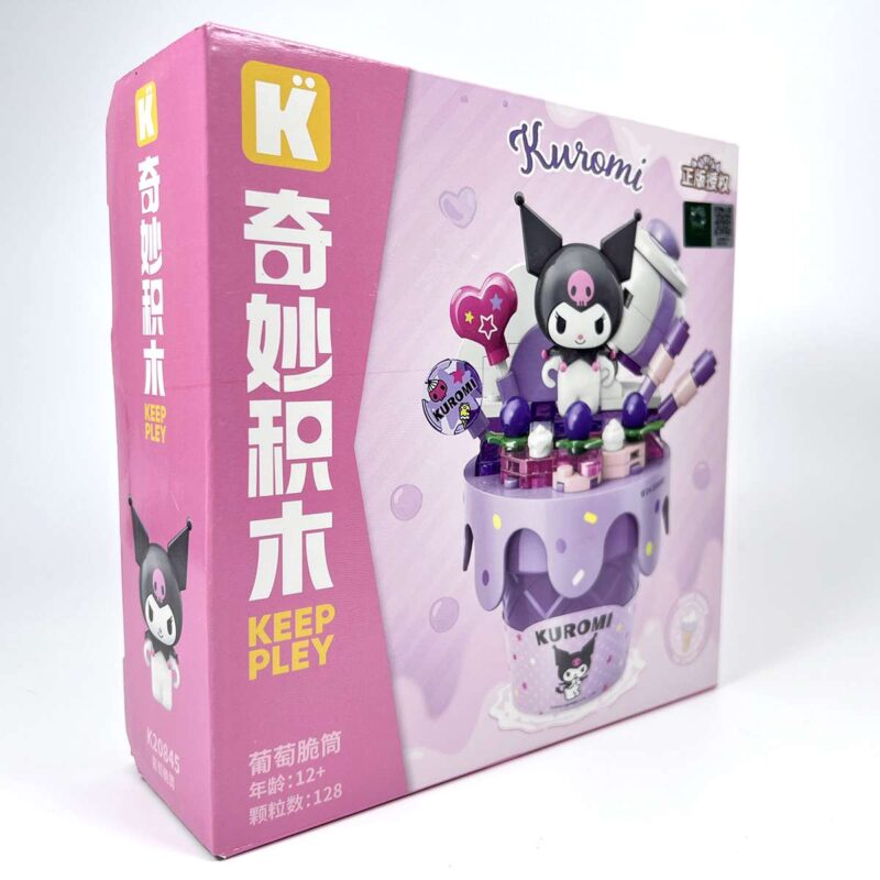 Sanrio Kuromi Officially Licensed Ice Cream Cone Building Brick Limited Edition - Image 3