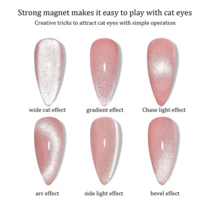 Micro Cat Eye Gel Pink Magnetic Wand MG-002 image 2