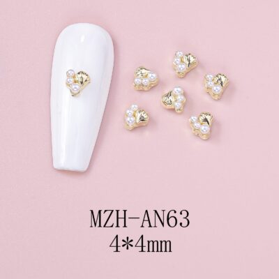 Nail Art Deco Beach Pearl Clam Ocean Themed Charm Y01-MZH-AN63 image 0