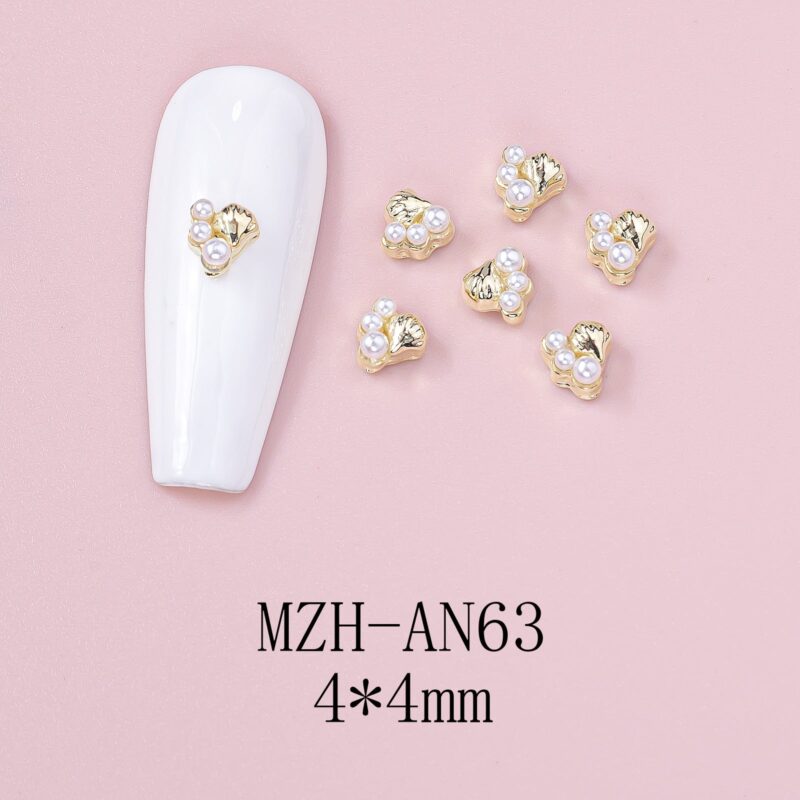 Nail Art Deco Beach Pearl Clam Ocean Themed Charm Y01-MZH-AN63 image 0