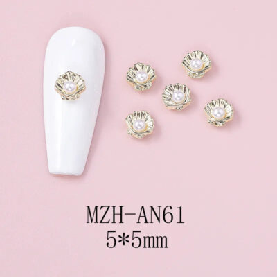 Nail Art Deco Beach Ocean Themed Pearl Clam Y01-MZH-AN61 image 0