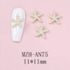 Nail Art Deco Beach Pearl Starfish Ocean Themed Charm Y01-MZH-AN75 image 0
