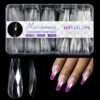 140pc 3D Diamond Soft Gel Nail Tips Style 04 Nail Art Designs image 0